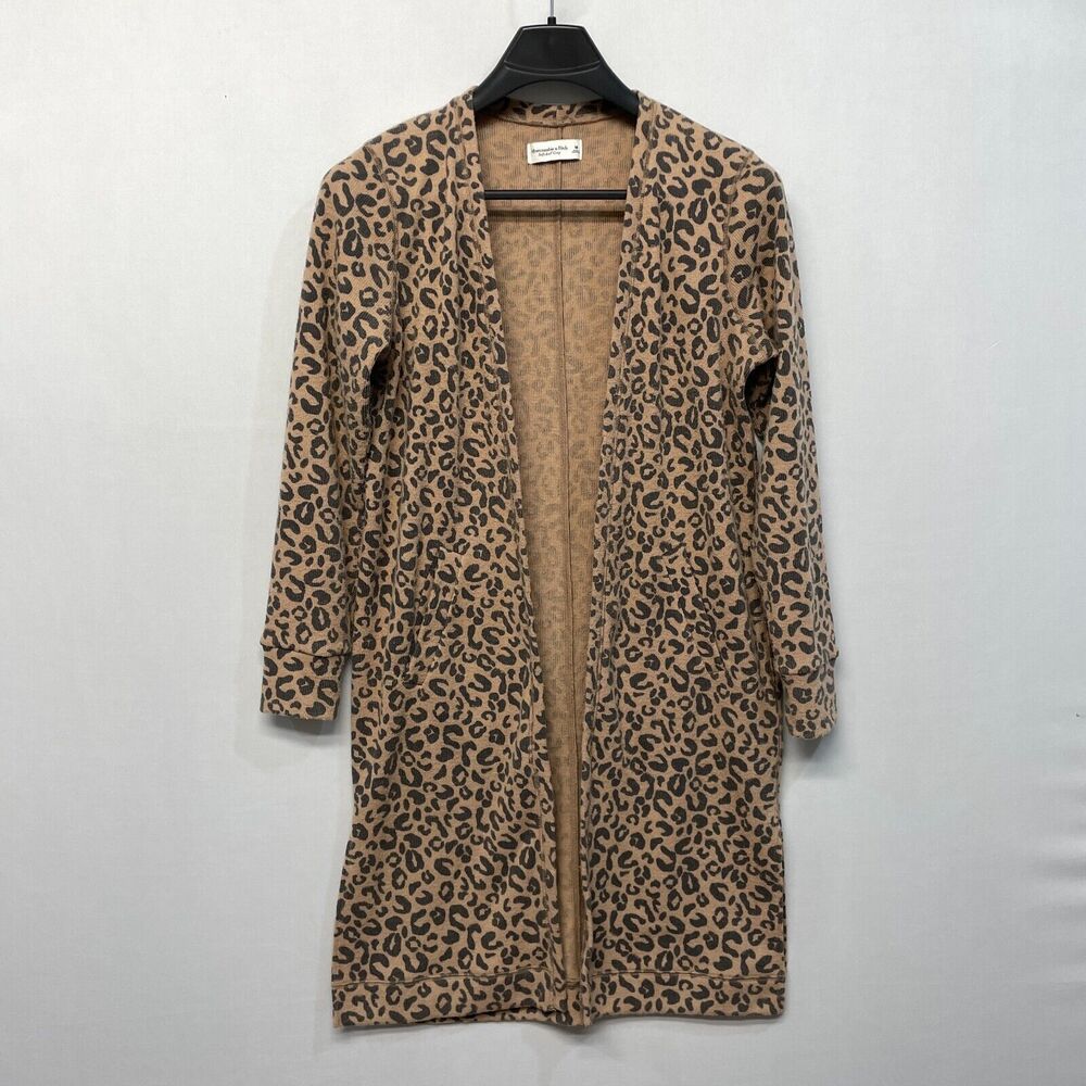 Abercrombie & Fitch Women Soft A&F Open Front Cardigan Sweater Medium